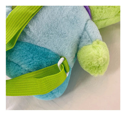 40cm Genuine Disney Toy Story Alien Plush Schoolbag Backpack Kawaii Soft Cartoon Stuffed Toy Child Kawaii Backpacks For Children