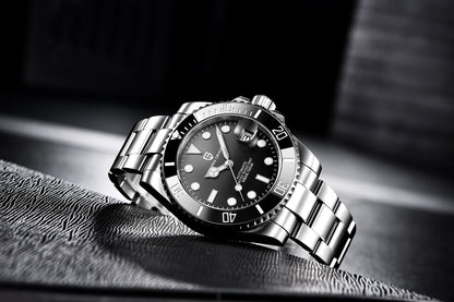 PAGANI DESIGN PD1661 Water Ghost Watch 40MM Luxury Automatic Mechanical Watches NH35 Auto Date Sport Dive BGW-9 Watch For Men