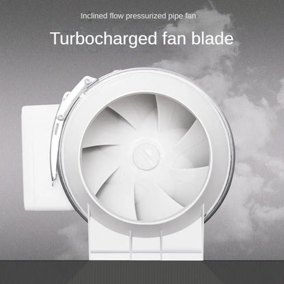 4/5/6 inch 110-220V Exhaust Fan Home Silent Inline Pipe Duct Fan Bathroom Extractor Ventilation Kitchen Toilet Wall Ventilator