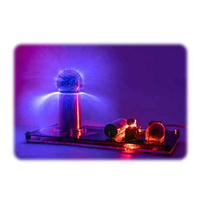 Tesla Coil DIY Kit Touchable Plasma Ball Spark Gap Arc Generator for Physics Teaching Science Experiment Model 9V Power Adapter