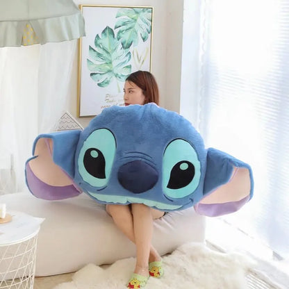 45/75/108cm Disney Stitch Kawaii Plush Toy Stuffed Animal Doll Double Sided Cushion Pillow Cartoon Room Cute Decor Anime Peluche