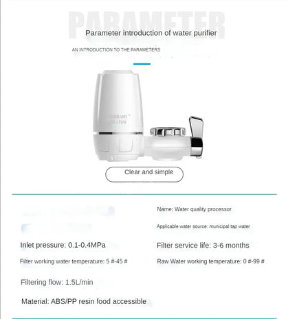 Tap Water Filter Washable Replacement Kitchen Faucet Long Lasting Filtro Water Purifier Tap Filter Chlorine