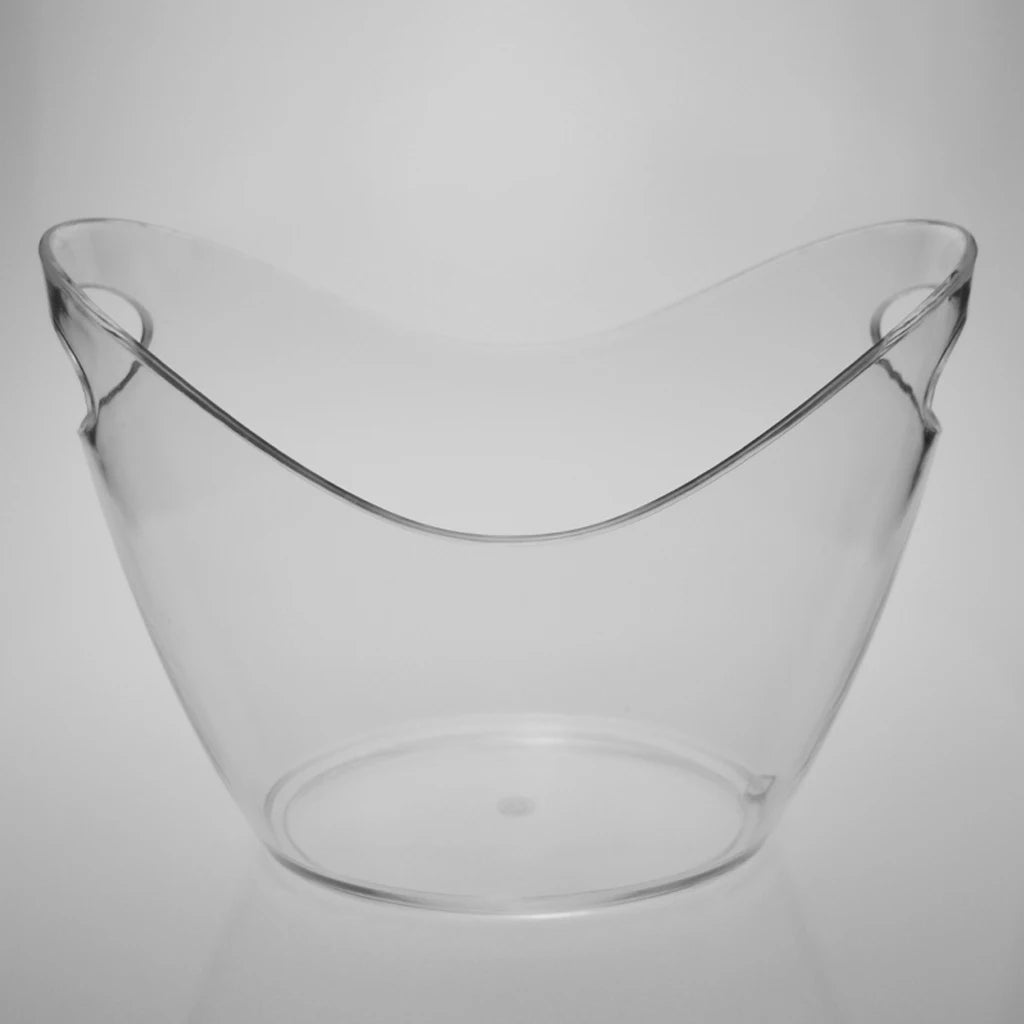 4L/8L Clear Plastic Ice Bucket or Champagne Bottles Ice Cooler Bar Decor for Home Kitchen Bar Cafe Use