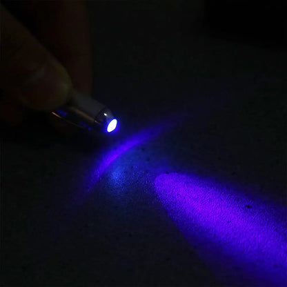 School Creative Drawing Magic Writing Silver Stationery Invisible Ink Pen UV Light Pen Ballpoint Pens Magic Secret Pen