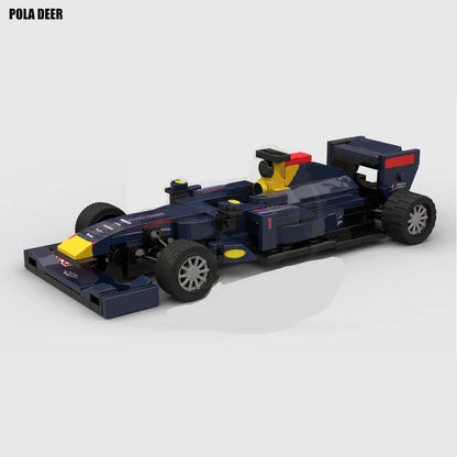 Poladeer 250 Pcs F1 Formula RB7 Racing Car Creative Design Assembly Custom Building Blocks Puzzle Model Boy Toy Holiday Gift