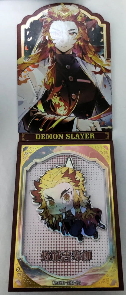 Anime Demon Slayer Kamado Nezuko Tanjirou Kanroji Mitsuri Kochou Shinobu Mh Collectible Card Toys Christmas Birthday Gifts