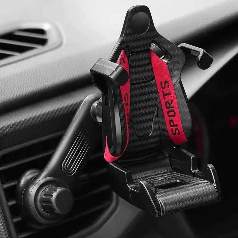 Seat Style Car Phone Holder auto Air Vent mobile phone Clip 360 degree rotatable car cellphone rack for car interior