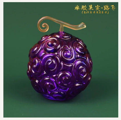 One Piece Cursed Devil Fruit Night Light 10CM Anime Action Figure Model Luffy Rubber Ace Burning Surgery Darkness LED Lamp Toys
