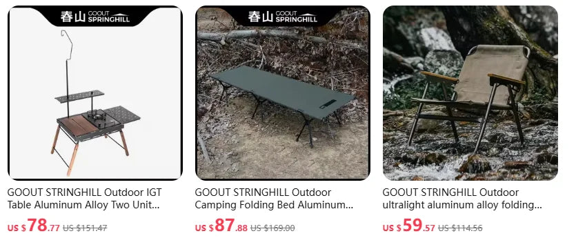 Black Dog Tool Storage Folding Camping Edc Multifunctional  Table Technological Gatgets Travel Multi-purpose  Telescopic