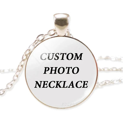 Collar con foto personalizado, cruz circular en forma de media luna, búho esférico, con una variedad de opciones de regalos para amigos