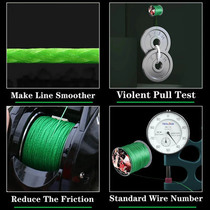 Sougayilang Braided Fishing Line X8 100/300 Drag 22~88LB Multifilament Japanese PE Line for Bass Pike Carp Fishing Accessories