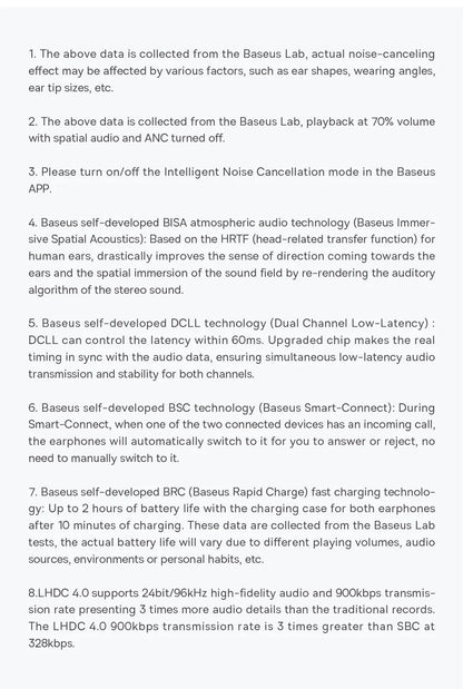 Baseus Bowie M2s Wireless Earphone Bluetooth 5.3 -48dB Active Noise Cancellation Headphone Support 3D Spatial Audio TWS Earbuds