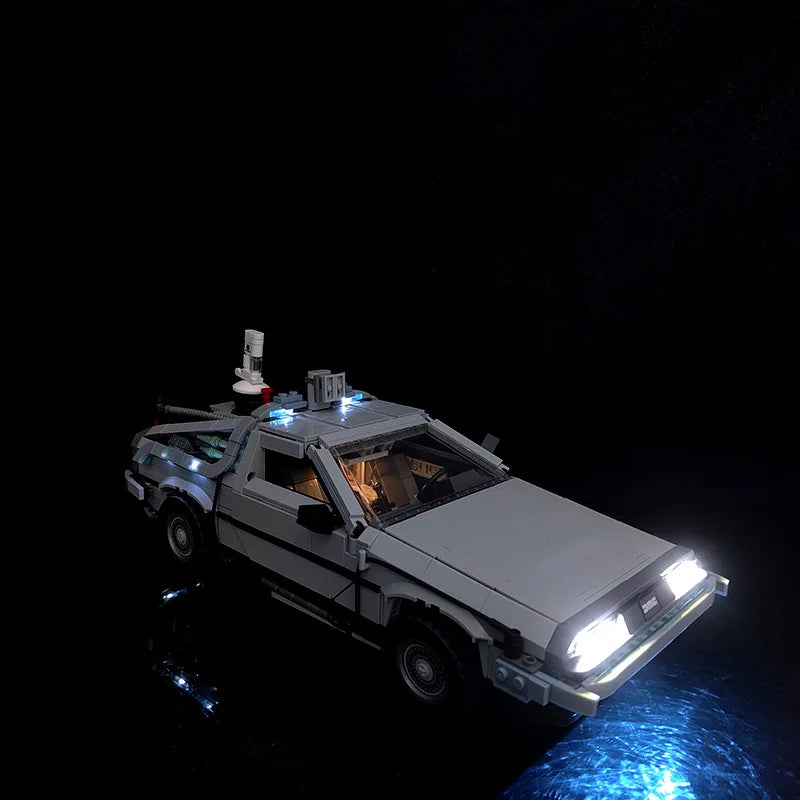 Not Included Building Blocks LED Light Kit For Back to the Future Time Machine 10300 DIY Toys Gift Only Lighting Set
