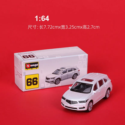 1/64 Simulated Parking Lot Model Classic Static Car Bburago Alloy Diecasting Vehicles Miniature Scene Assembly Display Frame Toy