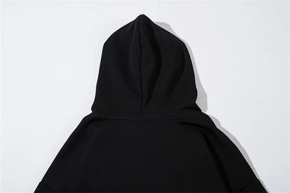 Vintage American Style Streetwear Hooded Loose-Fit Sweatshirt Jacket For Men And Women Versatile Casual Hoodies
