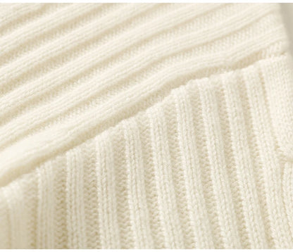 Thick Sweater Women High Quality100% Cashmere Warm Winter Long Sleeve Top Turn-down Collar Zipper Vintage Pullover