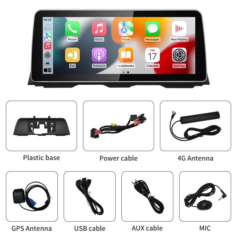 2024 New ID6 ID7 ID8 UI 12.3inc Android System Wireless Carplay AUTO For BMW 5Series F10 F11 CIC NBT Car Video Players GPS NAVI