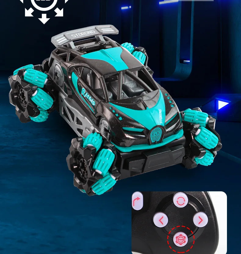 RC Car Mini Stunt Drift Car Gesture Sensing with Led Lights 2.4G Radio Remote Control Electric Toy Power Wheels Off Road Racing