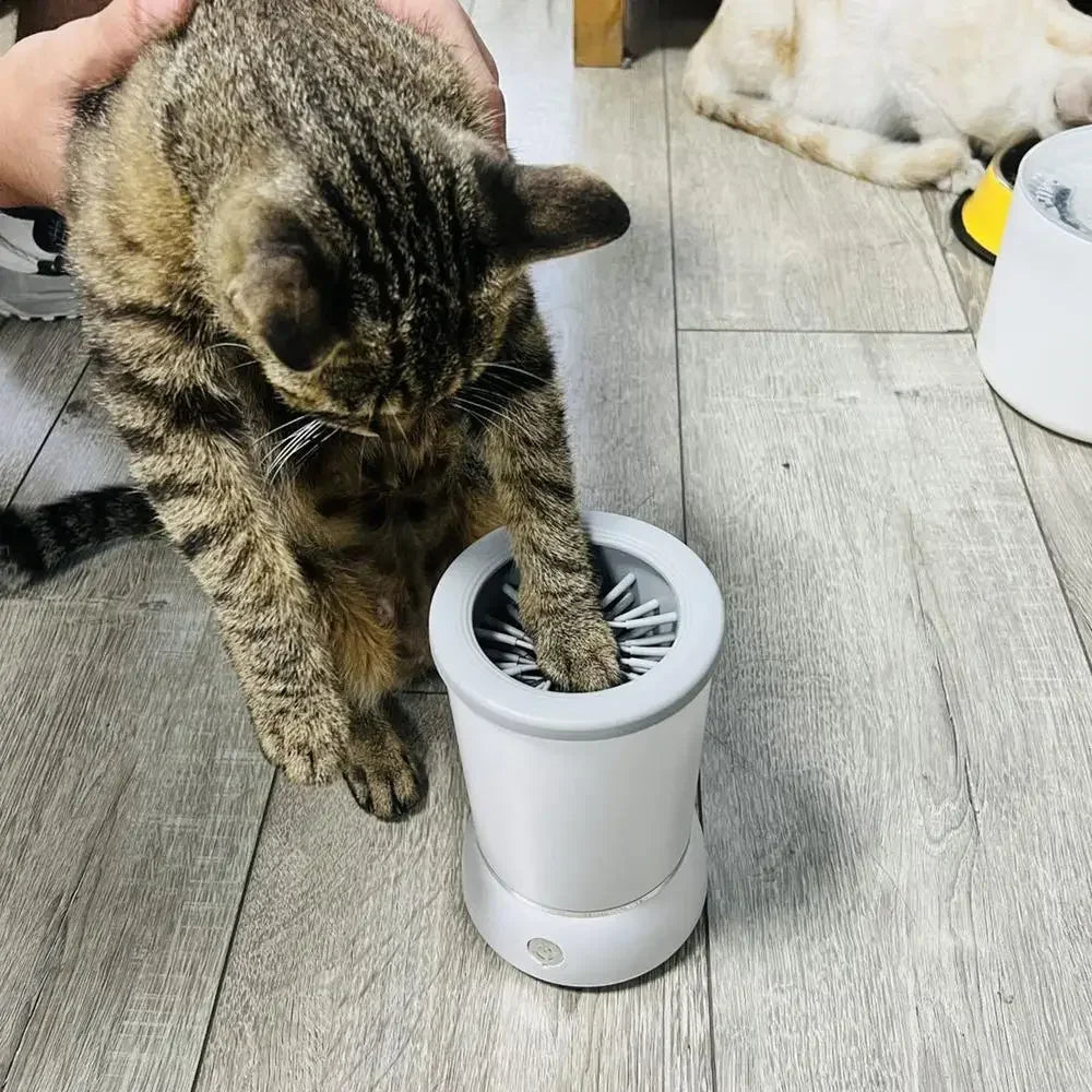 Rechargeable Electric Dog/Cats Paw Washer Pet Automatic Foot Wash Pedicure Cup Foot Cleaning Brush Washing Tools Dog Supplies