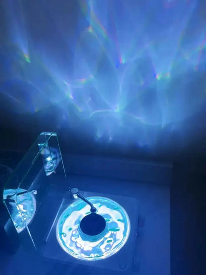 2024 Nouveau haut-parleur de platine vinyle rétro avec bruit blanc sans fil Bluetooth lecteur de disque vinyle son stéréo effet de lampe de projection RVB