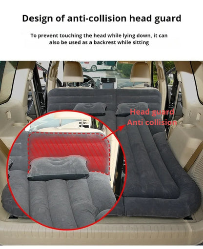 Car Folding Travel Mattress SUV Rear Seat Sleeping Mattress Trunk Car Inflatable Bed Air Mattress Bed Car Sleeping Bed