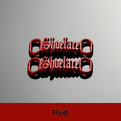 1 par de cordones con letras AF1, adornos con hebillas, kits para zapatillas, hebillas de metal para cordones, elegantes kits deportivos de metal, accesorios para cordones