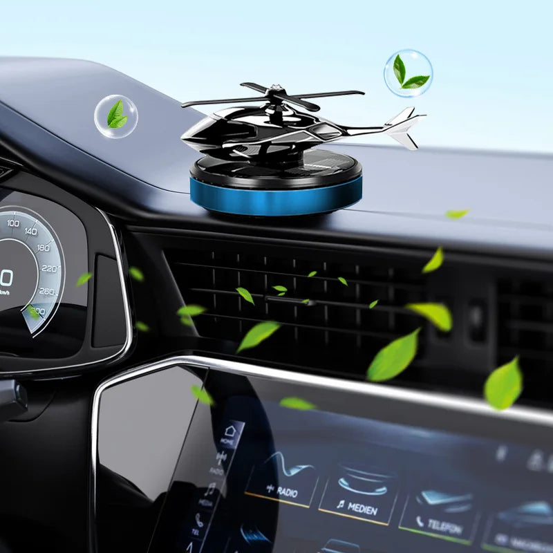 Solar Powered Helicopter Scents Diffuser | Fashion Automotive Interior Decoration Accessories Purifiers for Car and Home Aromath