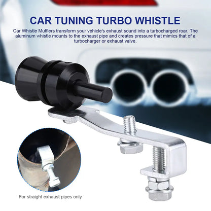 Aluminum Alloy Car Roar Maker Turbo Sound Whistle Universal Turbo Exhaust Whistle Sound Booster Blow Off for Car Styling Tunning
