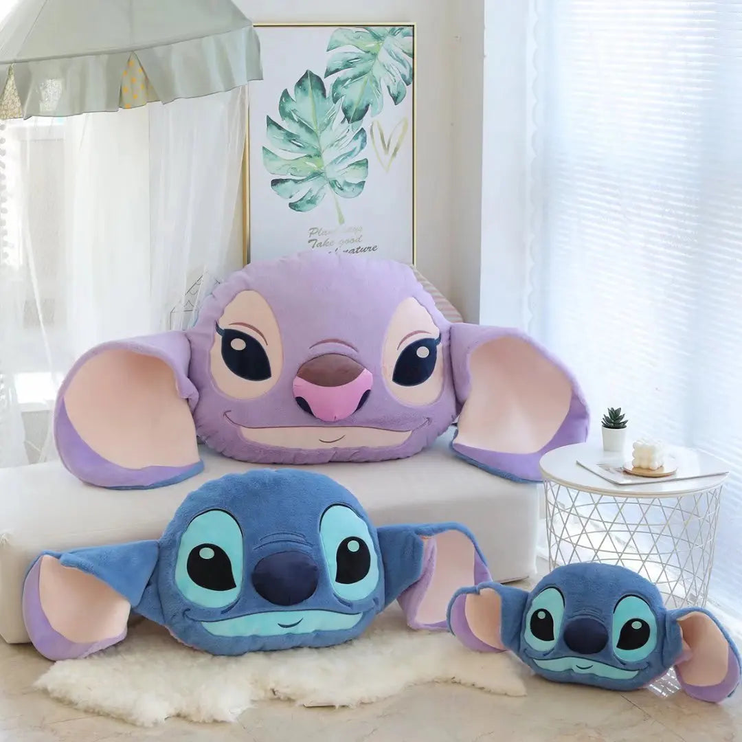 45/75/108cm Disney Stitch Kawaii Plush Toy Stuffed Animal Doll Double Sided Cushion Pillow Cartoon Room Cute Decor Anime Peluche