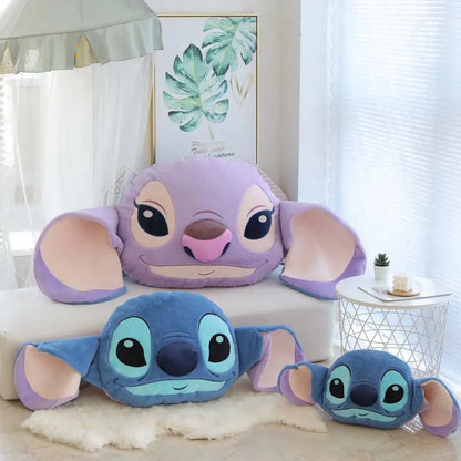 45/75/108cm Disney Stitch Kawaii Plush Toy Stuffed Animal Doll Double Sided Cushion Pillow Cartoon Room Cute Decor Anime Peluche