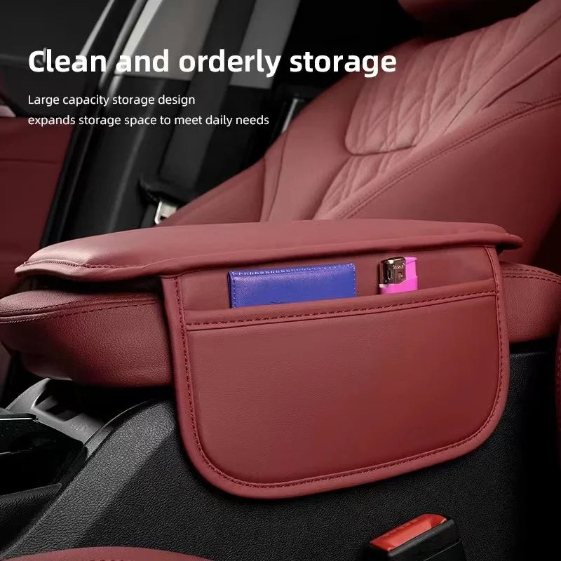Car Armrest Box Pad Center Console Arm Rest Storage Pocket For Alfa Romeo Giulia Stelvio Giulietta 156 159 147 Mito Tonale Brera