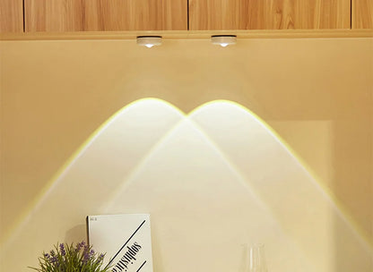 Sunset Lamp Under Cabinet Lights Battery Operated Sunset Projector Kitchen Wine Cabinet Closet Decor Bedroom Atmosphere Lamp