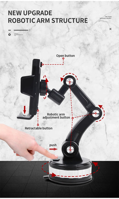 Phone Mount For Car Center Console Stack Super Adsorption Phone Holder On-Board Suck Support Clamp Bracket Universal