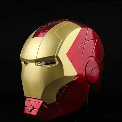 2024 New 1:1 Marvel Iron Man Mk5 Electric Helmet Multi-piece Opening And Closing Helmet Voice Control Eyes Model Adult Toy Gifts