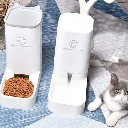 Comedero automático para gatos y perros, dispensador automático de agua, práctico para viajes de corta distancia, gran capacidad, para gatos