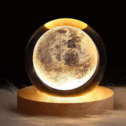 3D Pokemon Crystal Poke Ball Figure Toys 5CM Mimikyu Planet Axolotl Night Light LED Lamp Base Gift for Kid Adult