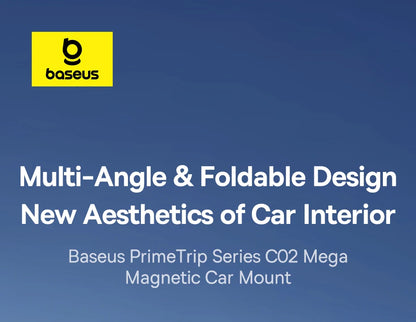 Baseus Car Phone Holder Magnetic Mobile Mount Bracket for Magsafe Foldable Car Phone Holder for iPhone 15 14 13 12 For Samsung