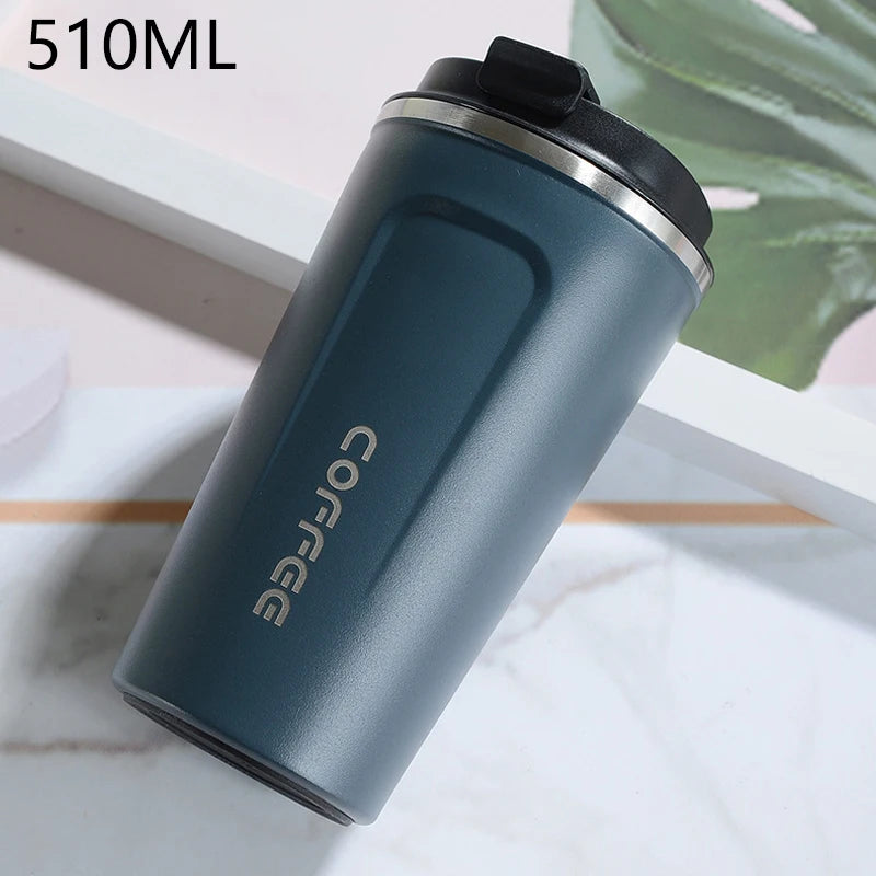 510ml Water Bottle Leakproof Travel Thermo Cup Double Stainless Steel For Tea Water Coffee Mug Car Thermos Mug