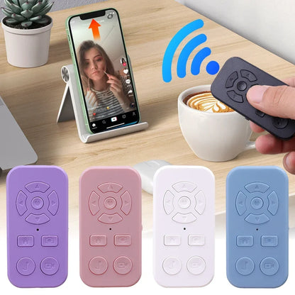 Rechargeable Bluetooth Remote Control Protable Self-Timer Camera Stick Shutter Button Wireless Controller for IPhone Samsung
