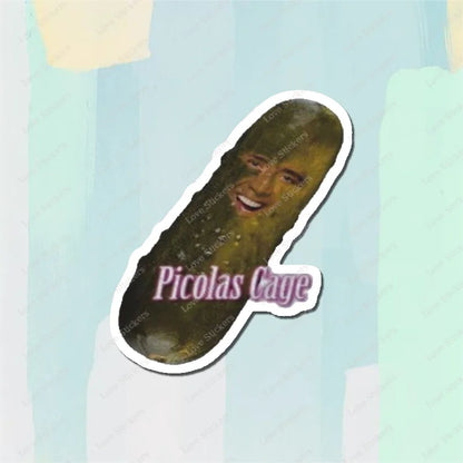 Picolas Cage 5PCS Stickers for Living Room Bumper Anime Cute Kid Car Art Print Window Home Decor