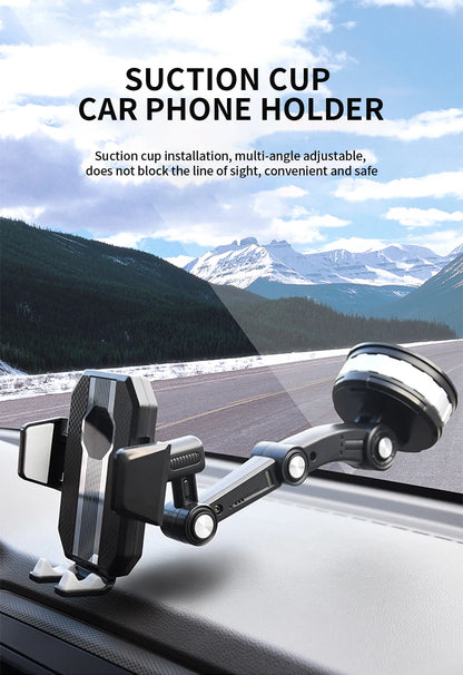 Phone Mount For Car Center Console Stack Super Adsorption Phone Holder On-Board Suck Support Clamp Bracket Universal