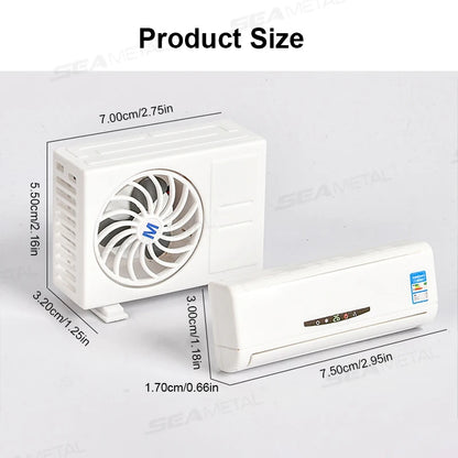 SEAMETAL Car Perfume Diffuser Solar Mini Air Conditioner Decorative Air Freshener Air Outlet Car Aromatherapy Fragrance Tablet
