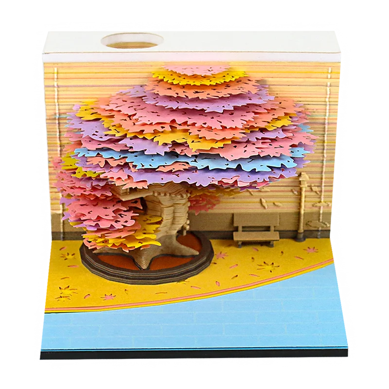 Table Calendar Tear Off Sticky Note Omoshiroi Block Custom 3D Memo Pad Notepad Christmas Funny Novelty Gifts For Children Kids