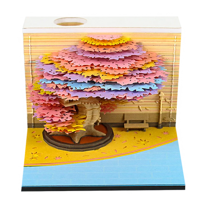 Table Calendar Tear Off Sticky Note Omoshiroi Block Custom 3D Memo Pad Notepad Christmas Funny Novelty Gifts For Children Kids