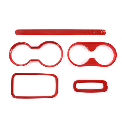 18 piezas de accesorios de decoración para el interior del coche, cubierta embellecedora para Jeep Wrangler JK JKU 2011 2012 2013 2014 2015 2016 2017 4 puertas