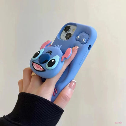 Stitch Phone15promax cute mobile phone case Apple 14/13 silicone 12 all-inclusive 11 soft 15 cartoon couple protective case
