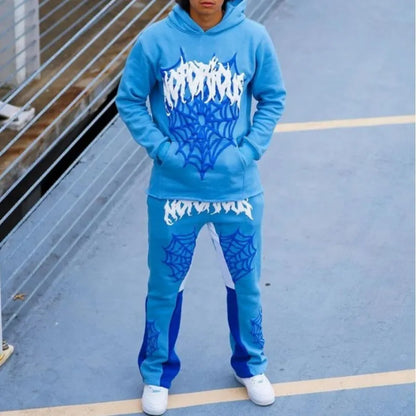 Sudadera con capucha con estampado de araña Y2k para hombre y mujer, estilo hip hop, chaqueta de manga larga, abrigos, top, sudadera con capucha holgada informal de otoño e invierno de estilo Harajuku
