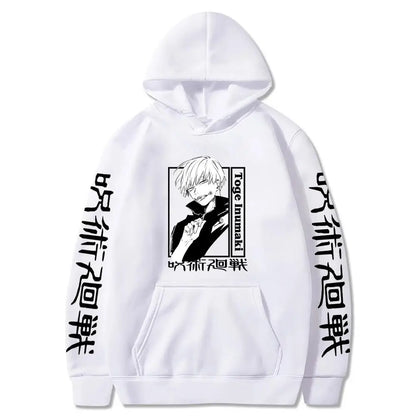 Anime Jujutsu Kaisen Hoodies Men Fashion Winter Casual Oversized Hip Hop Pullovers Harajuku Cartoon Inumaki Toge Sweatshirt Top