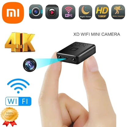 Mini cámara Xiaomi Full HD 4K WiFi 5G Visión nocturna Monitoreo de seguridad remoto Protección del hogar Grabadora de video a prueba de agua