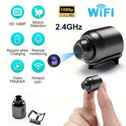 Mini caméra WiFi 1080P Surveillance Grand Angle Détection Sécurité IP Vision nocturne IR Détection de mouvement Moniteur bébé Vente chaude 2024